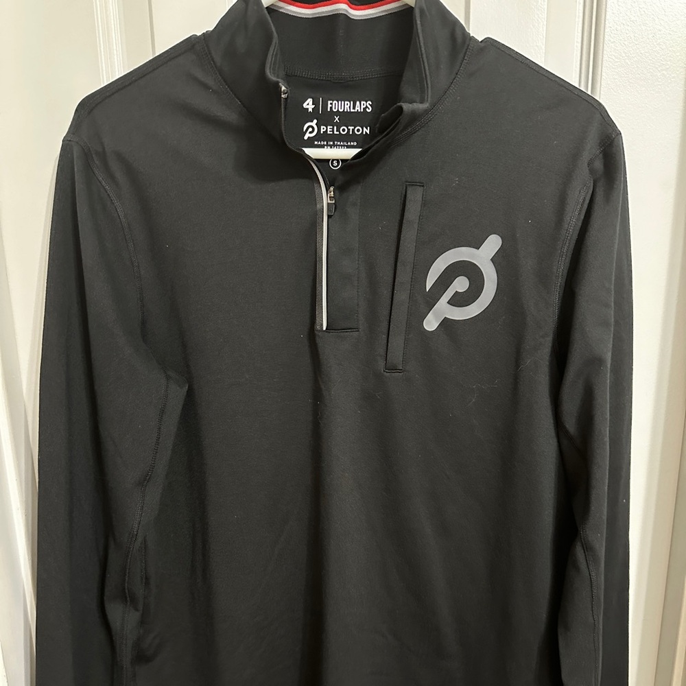 Peloton Black 1/4 zip Jacket